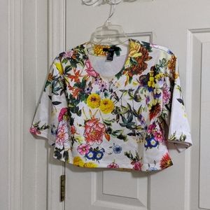 Forever 21 Floral Crop Top